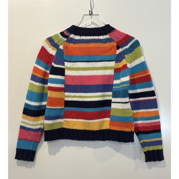 Susan Bristol Petite Colorblock Cotton Cardigan Sweater Womens Size PS (1688) - Picture 2 of 4